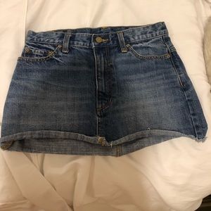 jean skirt